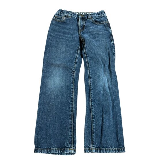 Crazy 8 Denim Jeans Size 7 Straight With Waist Adjusters - Picture 1 of 4